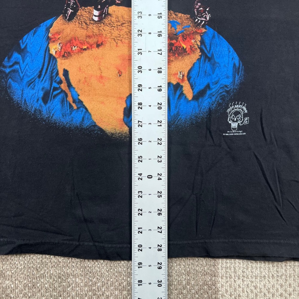 Vintage 1996 KISS Alive Worldwide Tour T-Shirt Pittsburgh Civic Arena Black XL - Picture 6 of 6